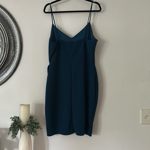 Lulu's Forever Your Girl Teal Blue Bodycon Dress Womens size 1X - Picture 5 of 9